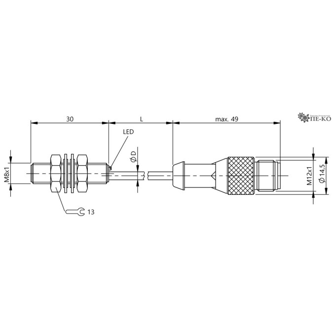 Індуктивний датчик Balluff BES 516-324-E4-C-S4-01 (BES00NE)