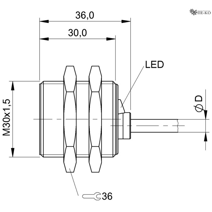 Індуктивний датчик Balluff BES 516-327-G-E4-Y-PU-05 (BES00RU)