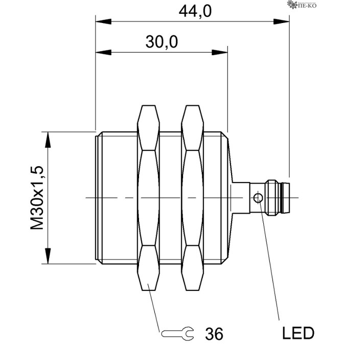 Індуктивний датчик Balluff BES 516-327-G-E5-Y-S49 (BES00RY)