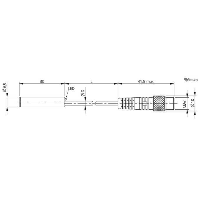 Індуктивний датчик Balluff BES 516-371-G-E4-C-S49-00,3 (BES00ZR)