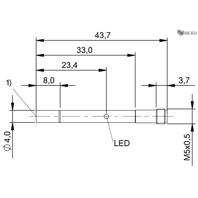 Індуктивний датчик Balluff BES G04ED-PSC50F-S26G (BES012K)