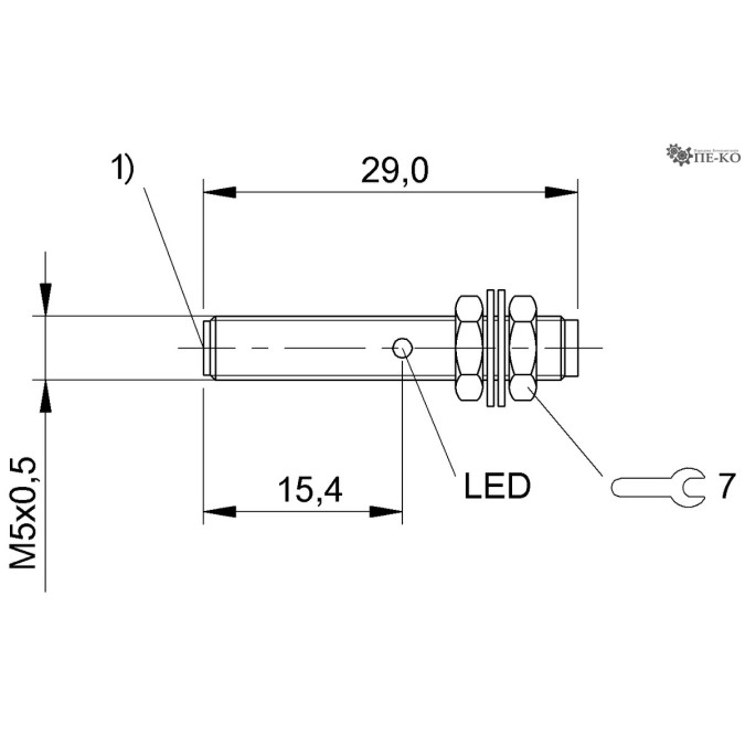 Індуктивний датчик Balluff BES M05EC-NSC08B-S26G (BES012W)