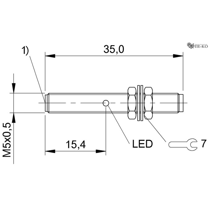 Індуктивний датчик Balluff BES M05ED-POC15B-S26G (BES0137)