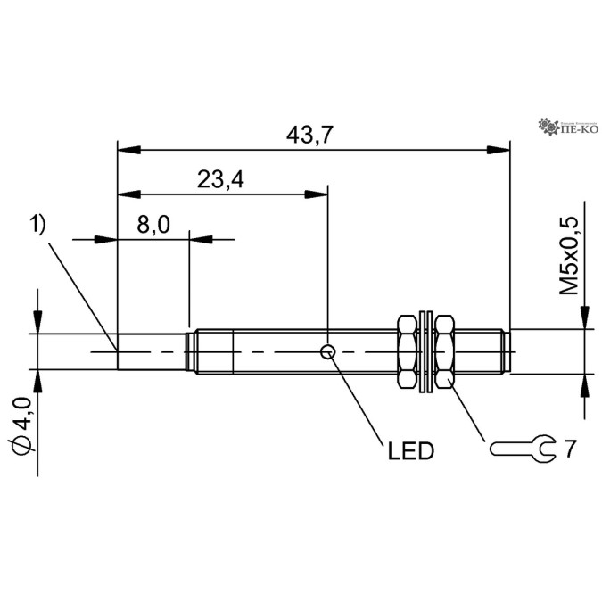 Індуктивний датчик Balluff BES M05ED-PSC50F-S26G (BES013H)