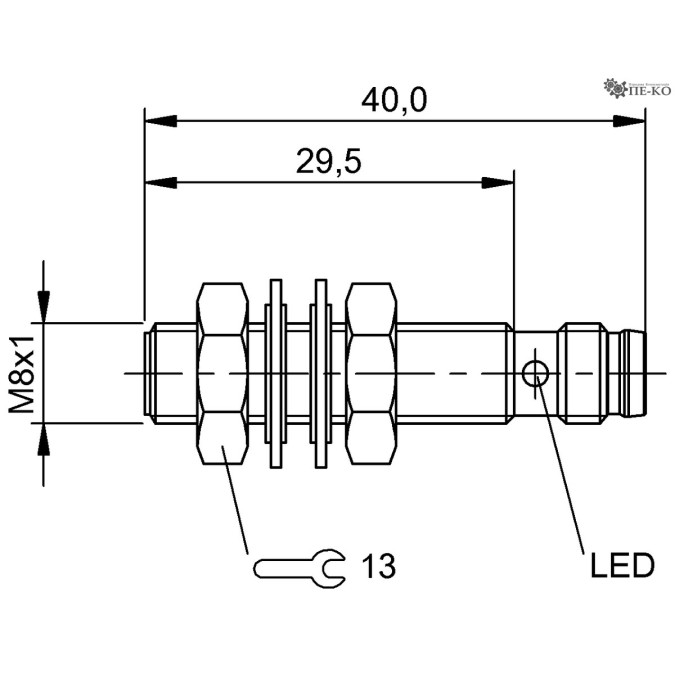 Індуктивний датчик Balluff BES M08EE-PSC15B-S49G (BES0147)