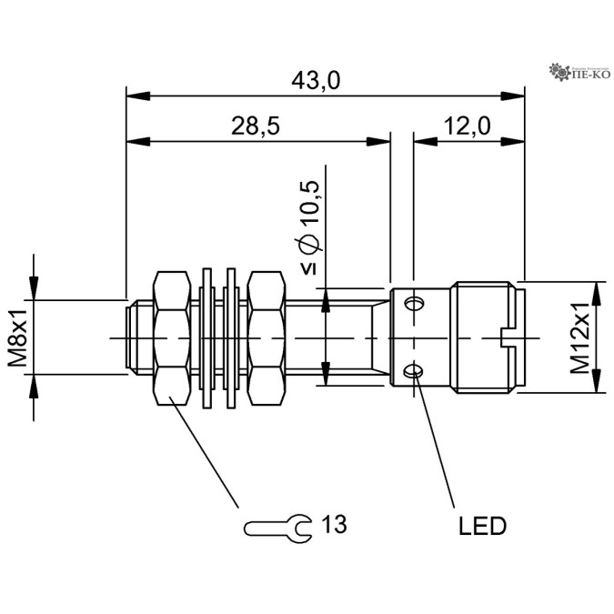 Індуктивний датчик Balluff BES M08EE-PSC20B-S04G-101 (BES0149)
