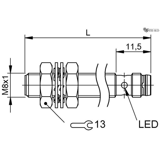 Індуктивний датчик Balluff BES M08EE-PSC20B-S49G (BES014A)