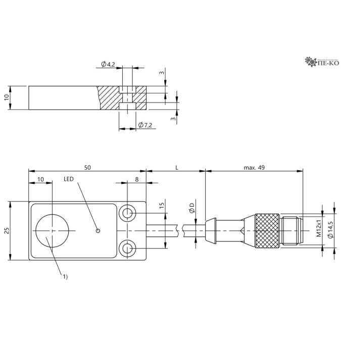 Індуктивний датчик Balluff BES 516-133-MO-C-S4-00,2 (BES0153)