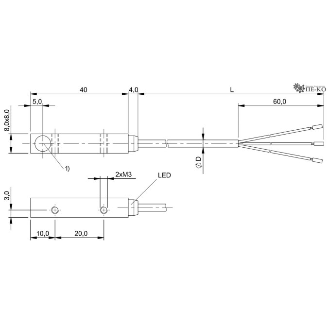 Індуктивний датчик Balluff BES 516-300-S166-02 (BES017R)