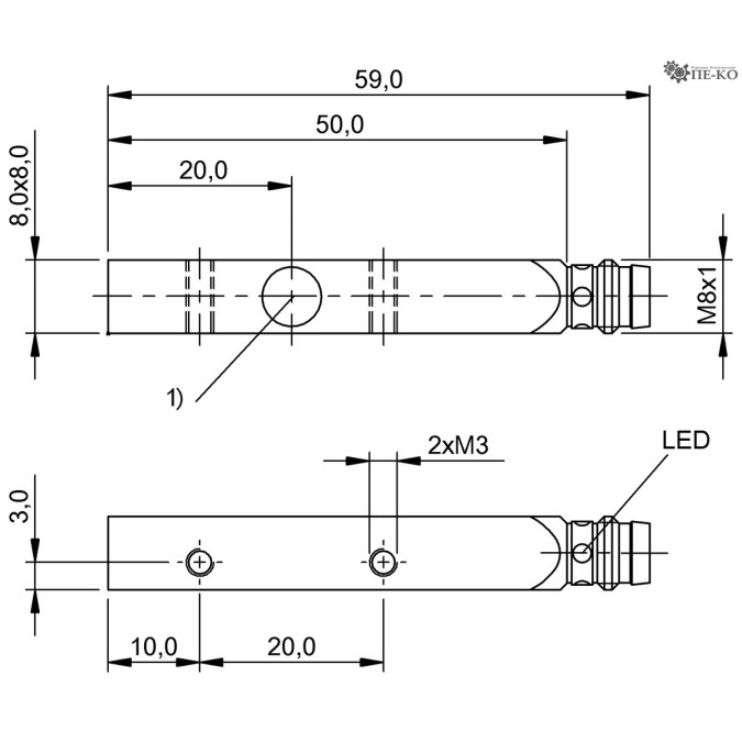Індуктивний датчик Balluff BES 516-300-S202-S49 (BES018C)