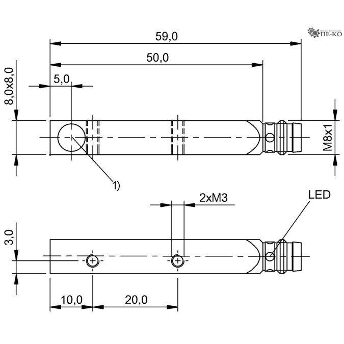 Індуктивний датчик Balluff BES 516-300-S264-S49 (BES018H)