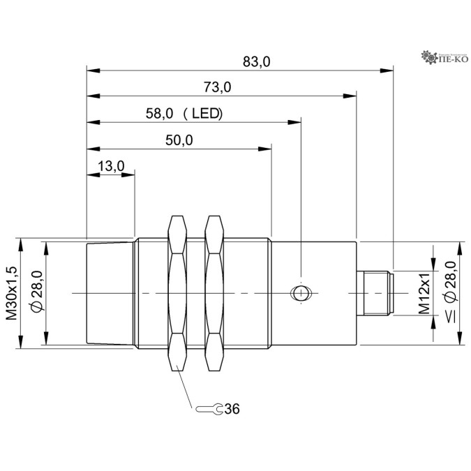 Індуктивний датчик Balluff BES 516-3029-S4-C (BES0198)