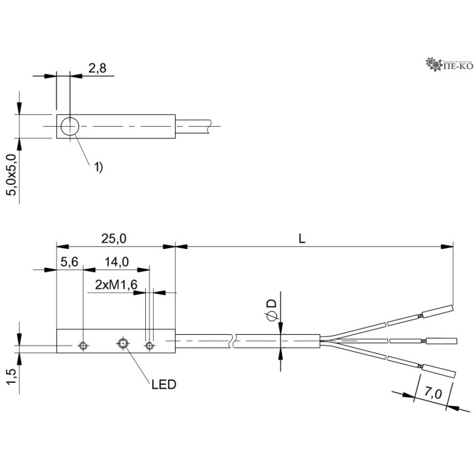 Індуктивний датчик Balluff BES 516-3041-I02-C-PU-05 (BES019Z)