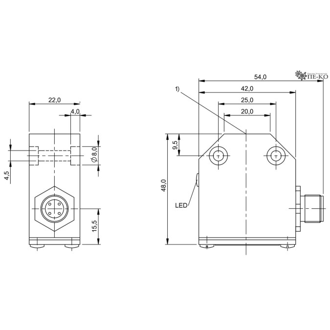 Індуктивний датчик Balluff BES 516-346-H2-Y-S4 (BES01FE)