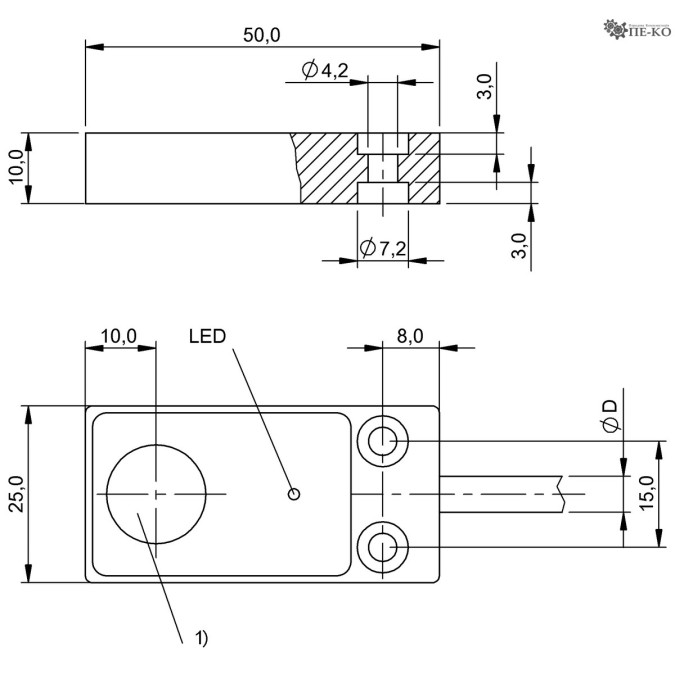 Індуктивний датчик Balluff BES 516-347-MO-C-05 (BES01FK)