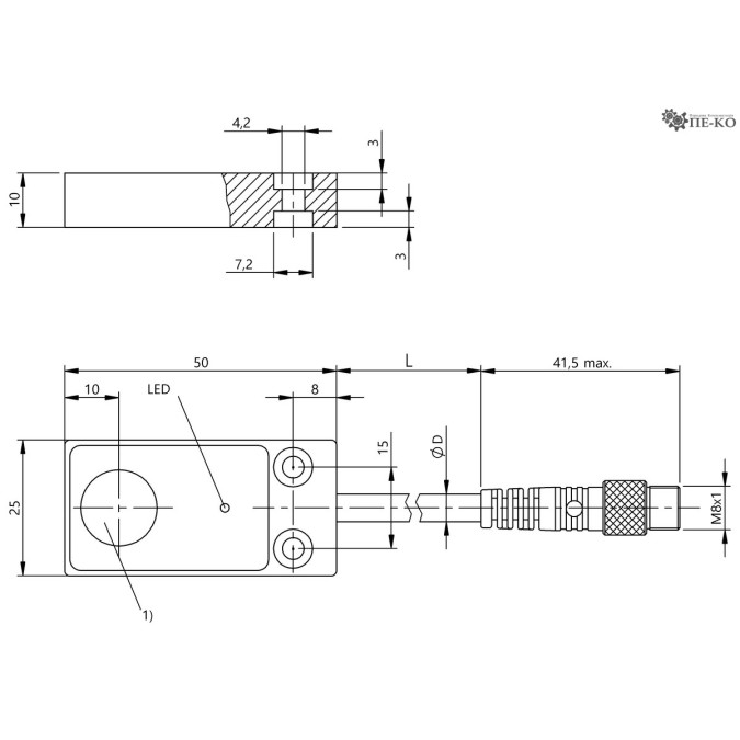 Індуктивний датчик Balluff BES 516-347-MO-C-S49-00,2 (BES01FT)