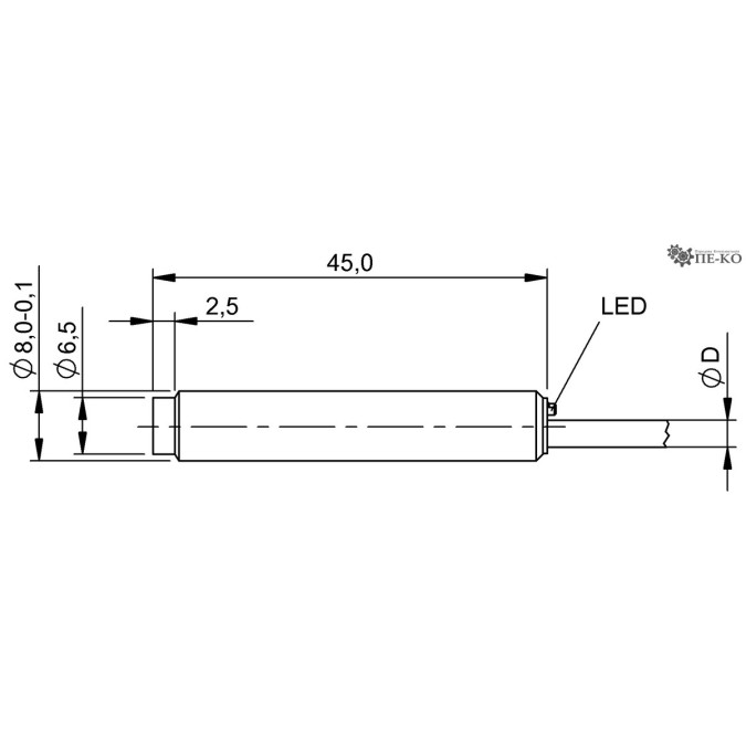 Індуктивний датчик Balluff BES 516-397-EO-C-05 (BES01MH)