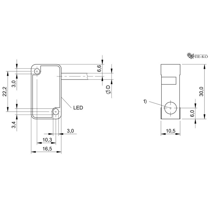 Індуктивний датчик Balluff BES 517-398-NO-C-PU-03 (BES01N8)