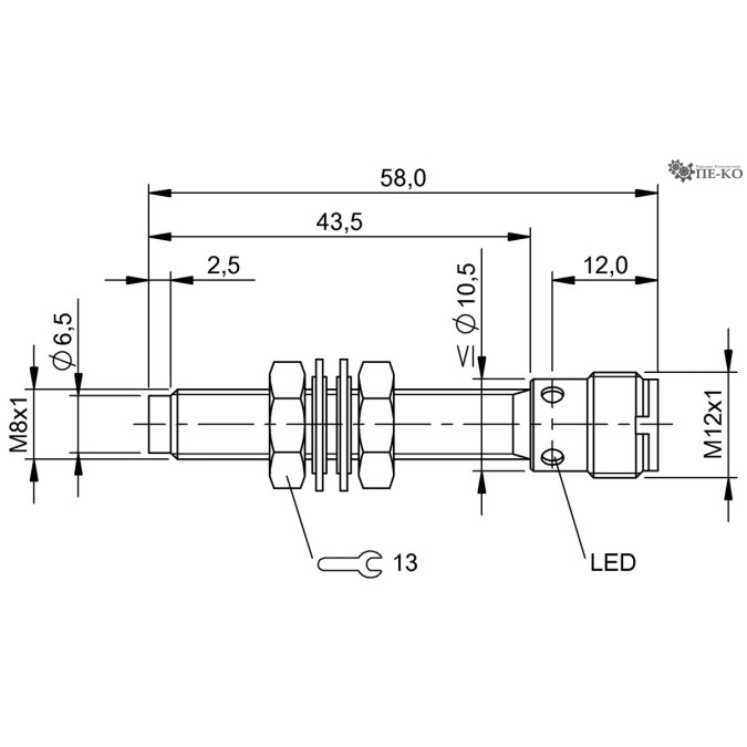 Індуктивний датчик Balluff BES M08EG-PSC25F-S04G (BES01P8)