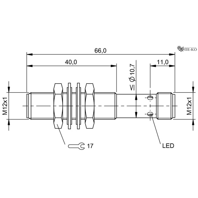 Індуктивний датчик Balluff BES M12EL-PSC20B-S04G-M01 (BES01PP)