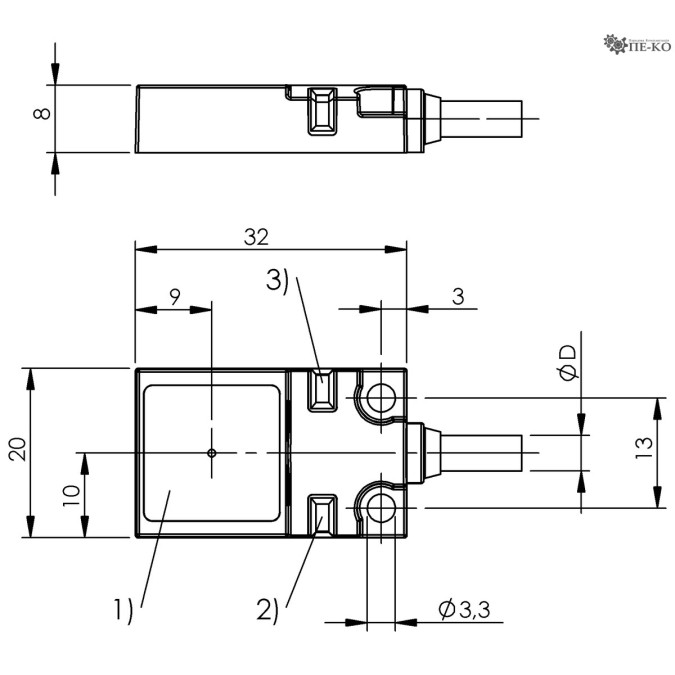 Індуктивний датчик Balluff BES R01ZC-PAC70B-BP03 (BES01W4)