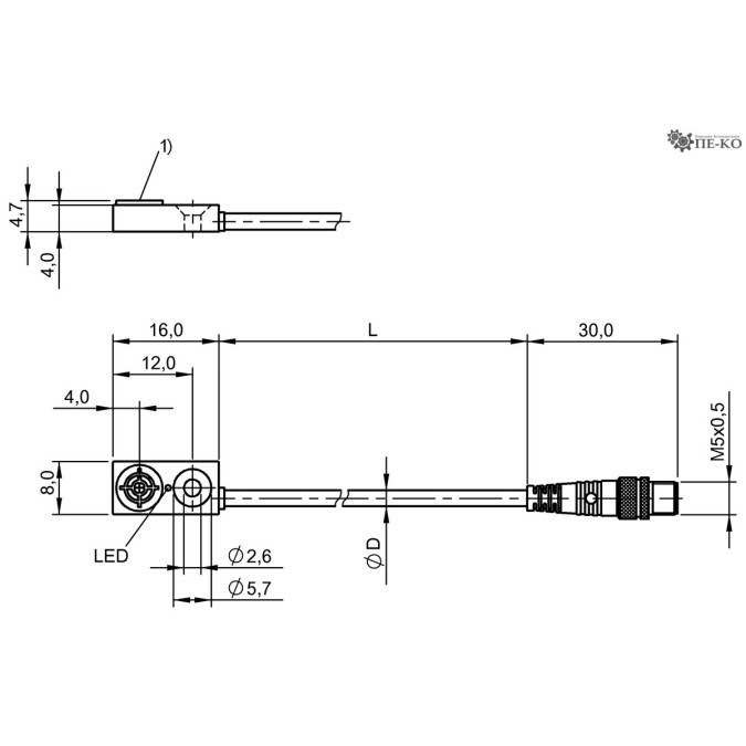 Індуктивний датчик Balluff BES R04KC-NSC15B-EP00,2-GS26 (BES01Y2)