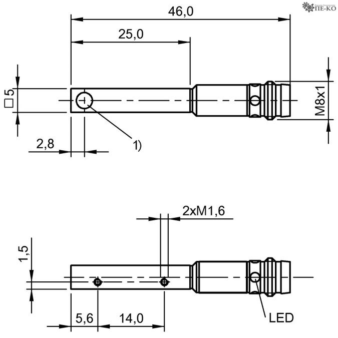 Індуктивний датчик Balluff BES 516-3040-I02-C-S49 (BES01ZF)