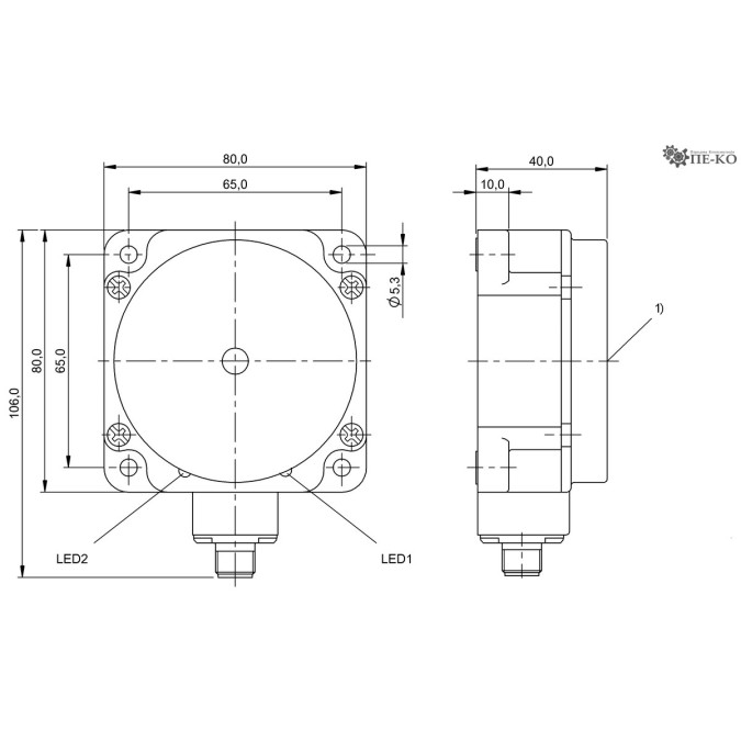 Індуктивний датчик Balluff BES 517-140-M5-H-S4 (BES020W)