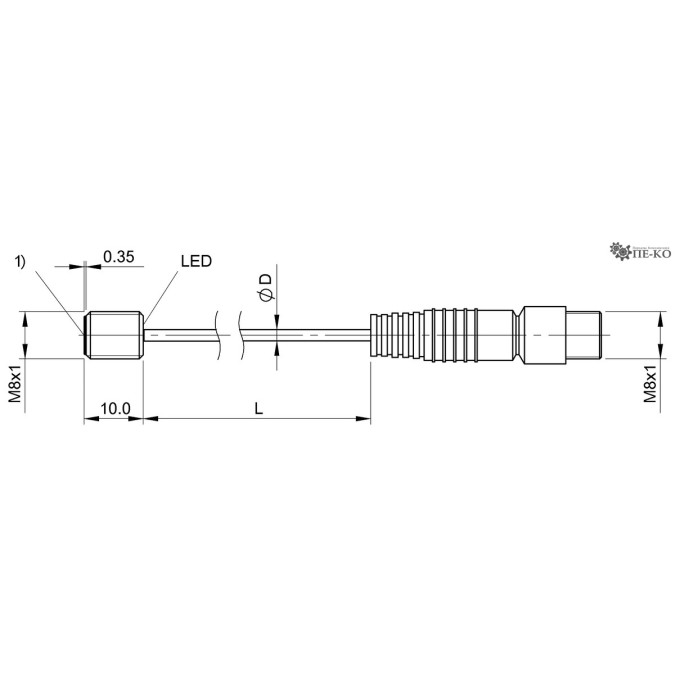 Індуктивний датчик Balluff BES M08EA-PSC15B-EP00,3-GS49 (BES0273)