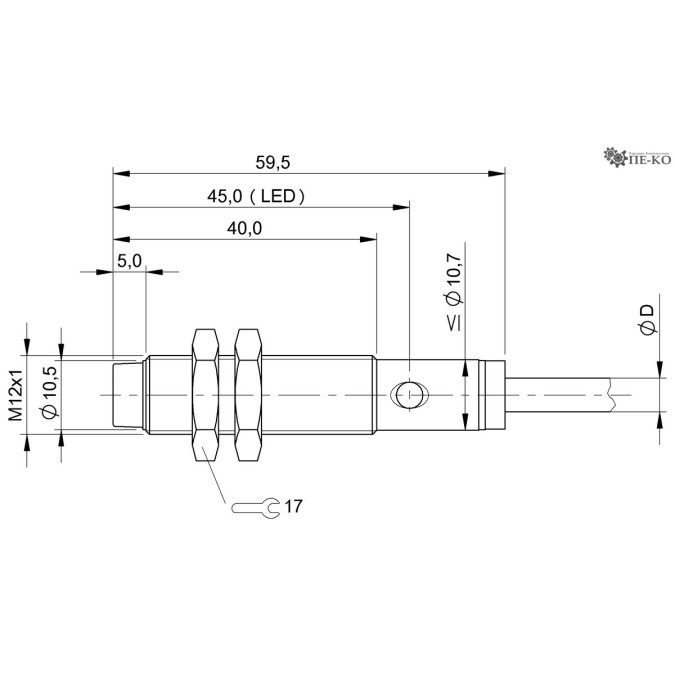 Індуктивний датчик Balluff BES 515-356-BO-C-PU-05 (BES02F5)