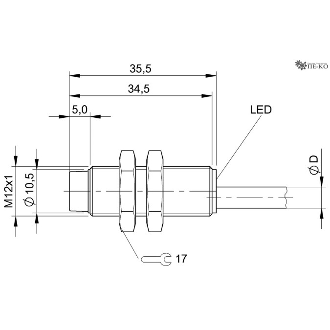 Індуктивний датчик Balluff BES 515-356-E4-Y-03 (BES02F9)