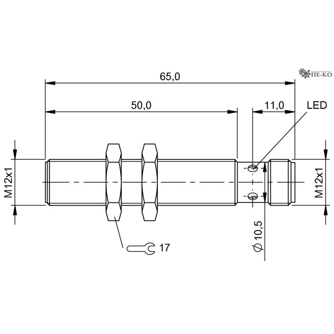 Індуктивний датчик Balluff BES M12EI-PSC40B-S04G (BES02FU)