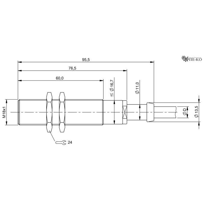Індуктивний датчик Balluff BES 516-105-SA2-05 (BES02H5)