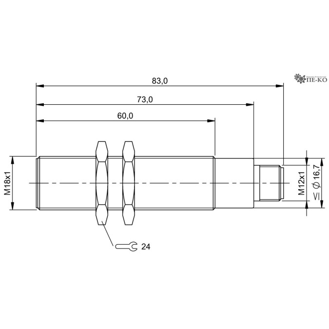 Індуктивний датчик Balluff BES 516-105-SA5 (BES02H6)