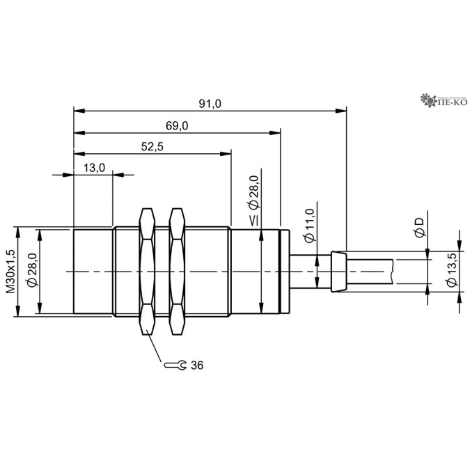 Індуктивний датчик Balluff BES 516-125-SA1-05 (BES02HE)