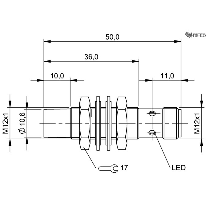 Індуктивний датчик Balluff BES M12MD1-PSC80E-S04G-W01 (BES02JY)