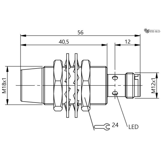 Індуктивний датчик Balluff BES M18MD-PSC12E-S04G-W01 (BES02K8)
