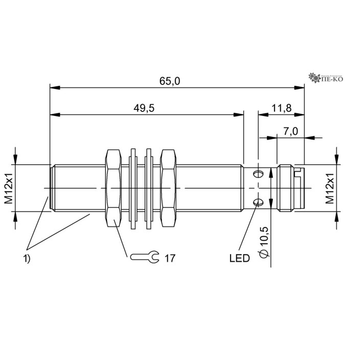 Індуктивний датчик Balluff BES M12EI-PSC40B-S04G-S01 (BES02NC)