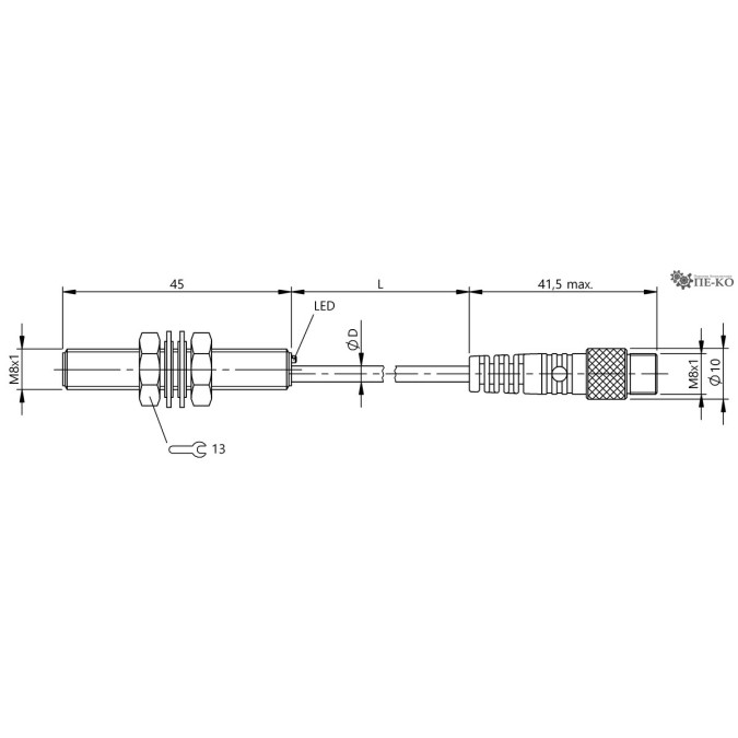 Індуктивний датчик Balluff BES 516-324-EO-C-S49-01 (BES02PP)