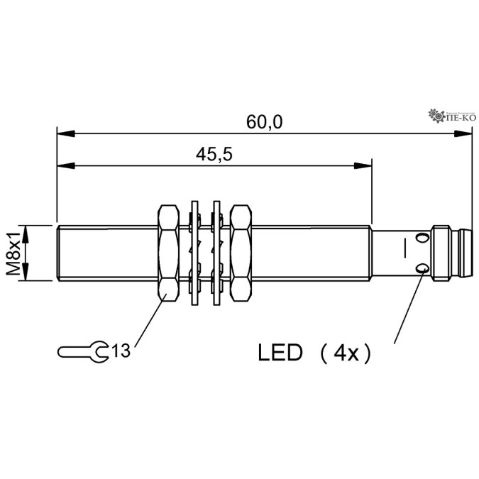 Індуктивний датчик Balluff BES M08MH-PSC40B-S49G-507 (BES02W6)