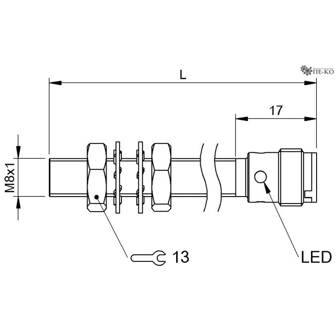 Індуктивний датчик Balluff BES M08MH1-NSC30B-S04G (BES02W7)