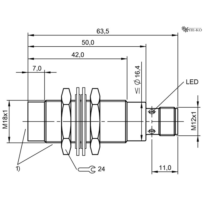 Індуктивний датчик Balluff BES M18EF1-NSC20F-S04G-S (BES02Y0)