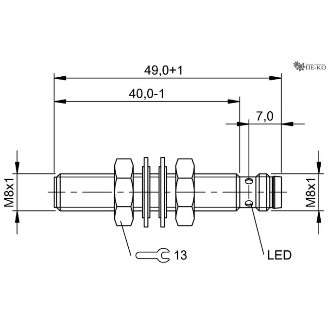 Індуктивний датчик Balluff BES M08EG-PSC15A-S49G-W (BES02YR)