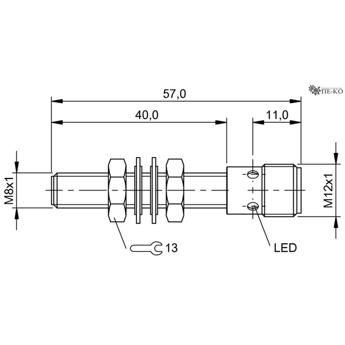 Індуктивний датчик Balluff BES M08EG1-PSC15A-S04G-W (BES02YT)