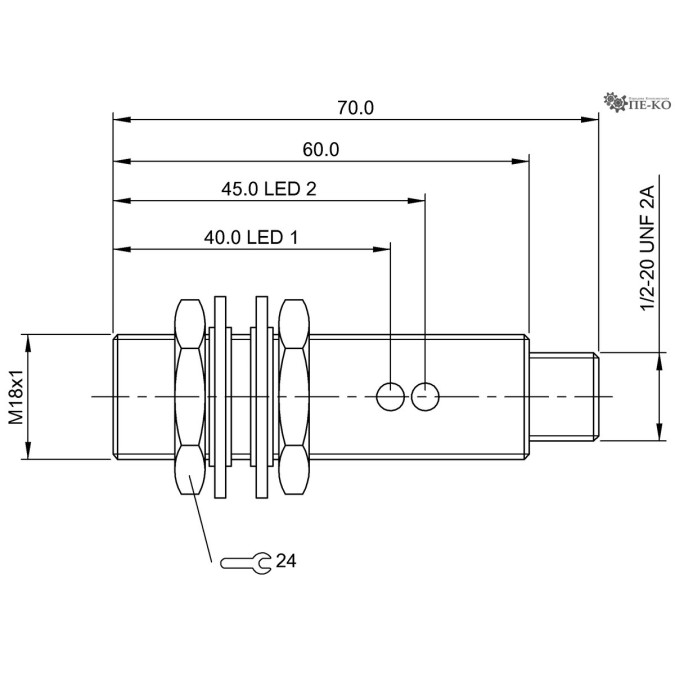 Індуктивний датчик Balluff BES M18MN-USU80B-S21G (BES02ZE)