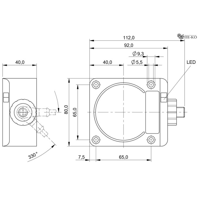 Індуктивний датчик Balluff BES Q80KA-PAC50B-S04Q-U (BES030C)