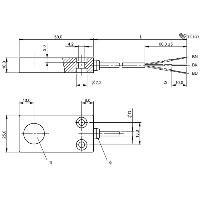 Індуктивний датчик Balluff BES 516-3009-SA2-MO-C-05 (BES0341)