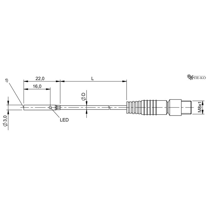 Індуктивний датчик Balluff BES G03EC-POC10B-EP00,3-GS49 (BES040A)