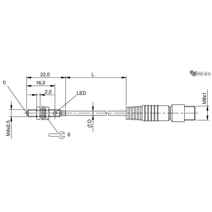 Індуктивний датчик Balluff BES M04EC-PSC10B-EP00,3-GS49 (BES040R)