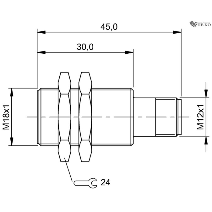 Індуктивний датчик Balluff BES M18EE1-PSY50B-S04G-L01 (BES0441)